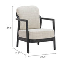  Zuo Rein 704128 Accent Chair - Beige IMAGE 11
