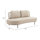  Zuo Ruhe 704125 Sofa - Beige IMAGE 10