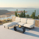  Zuo Aperto 704123 Chaise - Beige IMAGE 10