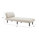 Zuo Aperto 704123 Chaise - Beige IMAGE 14