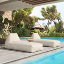  Zuo Kalm 704117 Chaise Lounge - Beige IMAGE 6