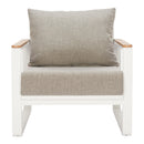  Zuo Welt 704111 Armchair - Taupe/White IMAGE 7
