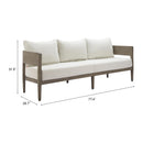  Zuo Foret 704109 Sofa - Beige IMAGE 12