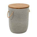  Zuo Biban 704106 Side Table - Natural/Gray IMAGE 1