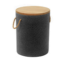  Zuo Beban 704105 Side Table - Natural/Black IMAGE 1