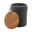  Zuo Beban 704105 Side Table - Natural/Black IMAGE 3