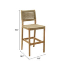  Zuo Corde 704102 Barstool - Beige IMAGE 11