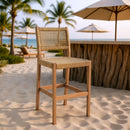  Zuo Corde 704102 Barstool - Beige IMAGE 2