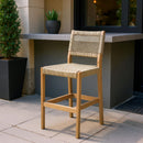  Zuo Corde 704102 Barstool - Beige IMAGE 7