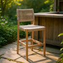  Zuo Corde 704102 Barstool - Beige IMAGE 9