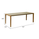  Zuo Kata 704100 Dining Table - Gray IMAGE 9