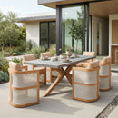  Zuo Suan 704095 Rectangular Dining Table - Gray IMAGE 10