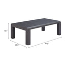  Zuo Rolig 704090 Coffee Table - Black IMAGE 11