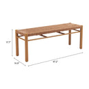  Zuo Iska 704086 Bench - Natural IMAGE 8