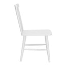  Zuo Zeilen 704084 Set of 2 Dining Chair - White IMAGE 5