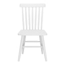  Zuo Zeilen 704084 Set of 2 Dining Chair - White IMAGE 6