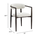  Zuo Midori 704077 Dining Chair - White IMAGE 11