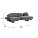  Zuo Oblak 111163 Sofa - Storm Gray IMAGE 12