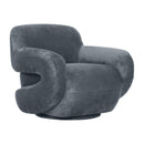 Zuo Boble 111162 Swivel Chair - Storm Gray IMAGE 7