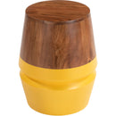  Zuo Tornos 111116 Side Table - Walnut/Yellow IMAGE 2