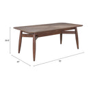  Zuo Silea 110506 Rectangular Dining Table - Espresso IMAGE 9