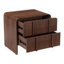  Zuo Calipso 111024 Nightstand - Walnut IMAGE 2