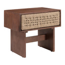  Zuo Amaria 111018 Nightstand - Natural/Walnut IMAGE 1