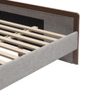  Zuo Somune 111012 King Bed - Gray/Walnut IMAGE 4