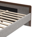  Zuo Somune 111011 Queen Bed - Gray/Walnut IMAGE 5