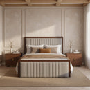  Zuo Somune 111011 Queen Bed - Gray/Walnut IMAGE 7