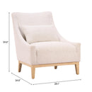 Zuo Velun 111009 Accent Chair - Ivory IMAGE 11