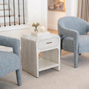  Zuo Eluma 111008 Accent Chair - Dusty Teal IMAGE 3