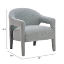  Zuo Eluma 111008 Accent Chair - Dusty Teal IMAGE 9