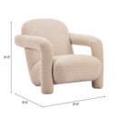  Zuo Selenya 111006 Accent Chair - Beige IMAGE 10