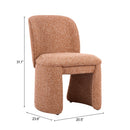  Zuo Citrine 111005 Set of 2 Dining Chair - Biscuit Brown IMAGE 10