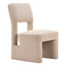  Zuo Dewey 111003 Set of 2 Dining Chair - Beige IMAGE 1