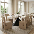  Zuo Dewey 111003 Set of 2 Dining Chair - Beige IMAGE 9