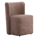  Zuo Bambun 110996 Dining Chair with Wheels - Taupe IMAGE 3