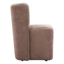  Zuo Bambun 110996 Dining Chair with Wheels - Taupe IMAGE 4