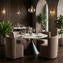  Zuo Bambun 110996 Dining Chair with Wheels - Taupe IMAGE 8