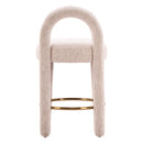  Zuo Curco 110993 Set of 2 Counter Stool - Beige IMAGE 2