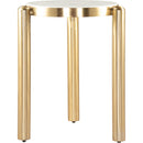  Zuo Noan 110954 Side Table - White/Gold IMAGE 2