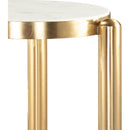  Zuo Noan 110954 Side Table - White/Gold IMAGE 4