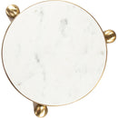  Zuo Noan 110954 Side Table - White/Gold IMAGE 5