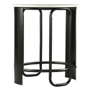  Zuo Obel 110948 Side Table - White/Black IMAGE 2
