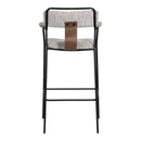  Zuo Couva 110937 Set of 2 Barstool - Gray Tweed IMAGE 2