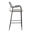  Zuo Couva 110937 Set of 2 Barstool - Gray Tweed IMAGE 3