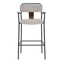  Zuo Couva 110937 Set of 2 Barstool - Gray Tweed IMAGE 5