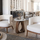  Zuo Vara 110934 Side Table - White/Walnut IMAGE 10
