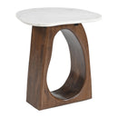  Zuo Vara 110934 Side Table - White/Walnut IMAGE 7